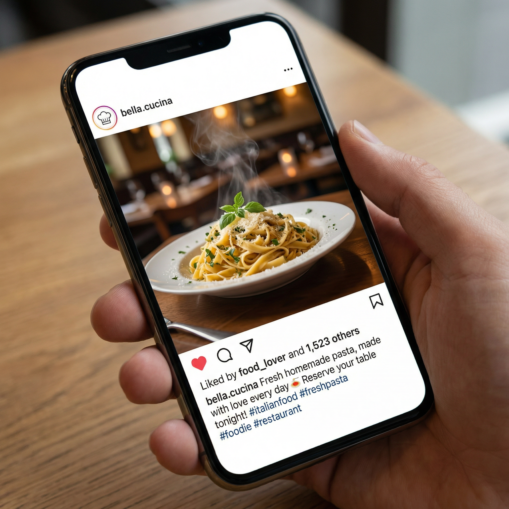 Instagram Post Example for Restaurant - Social Media Content Creation