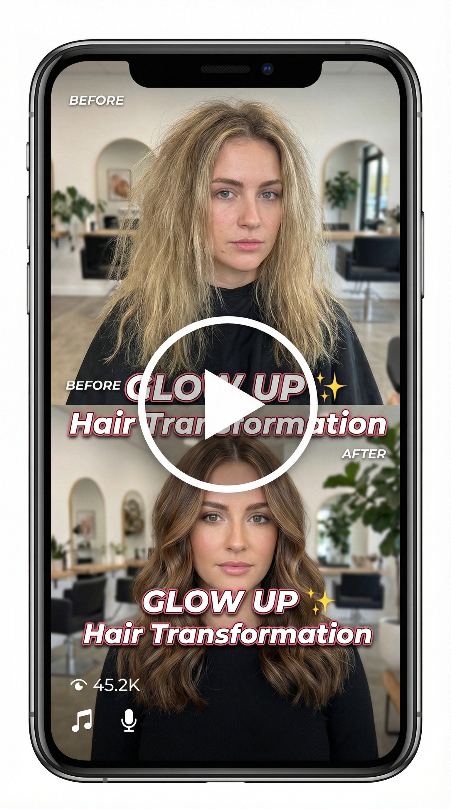 Instagram Reel Example Hair Transformation - Video Content Marketing Dubai