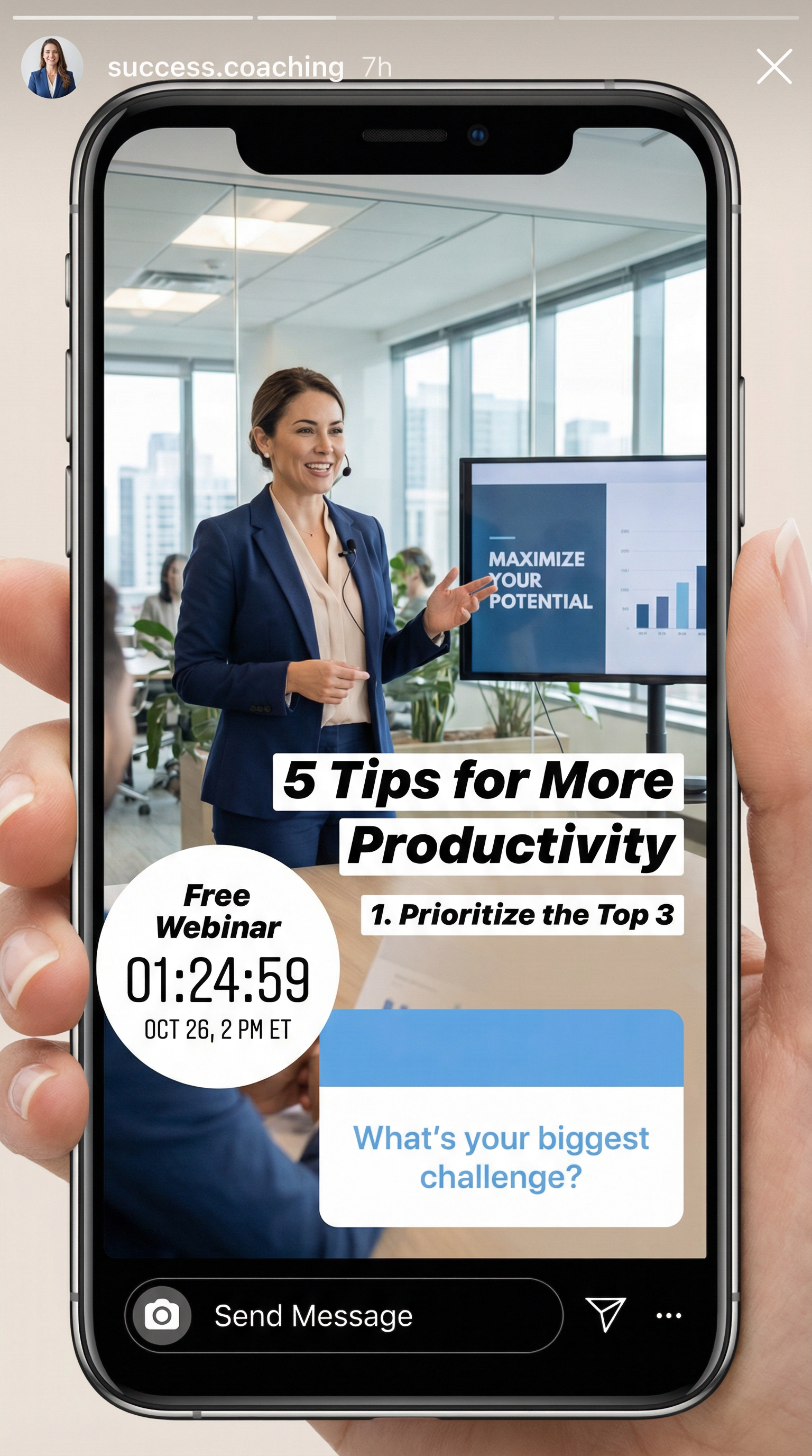 Instagram Story Example for Business Coaching - Content Marketing